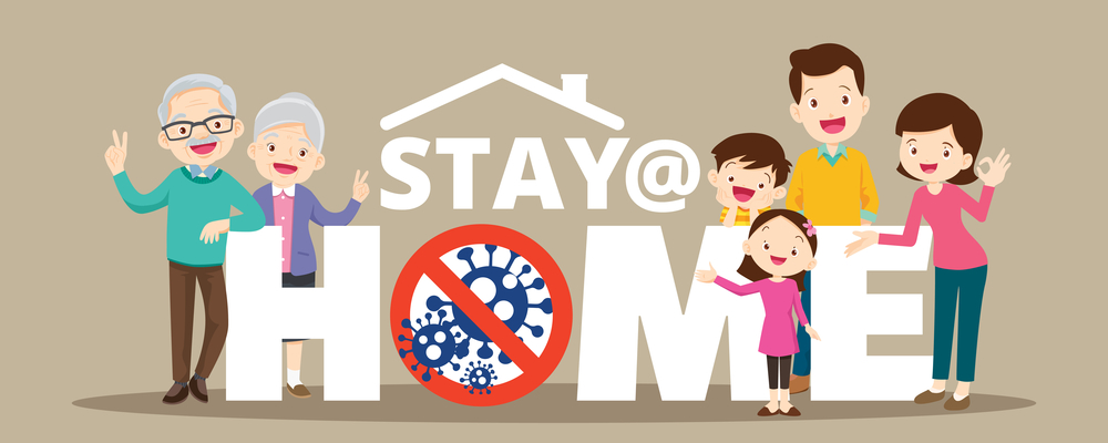 Covid-19 Stay at home poster